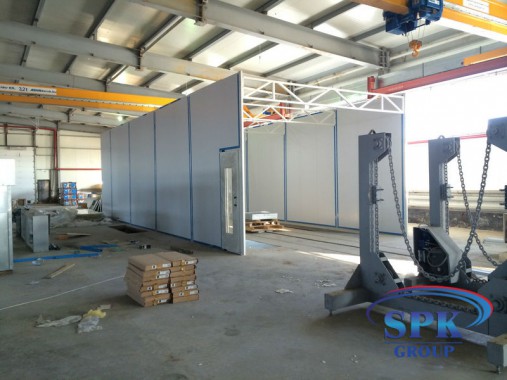 Окрасочно-сушильная камера для металлоконструкций SPK Италия