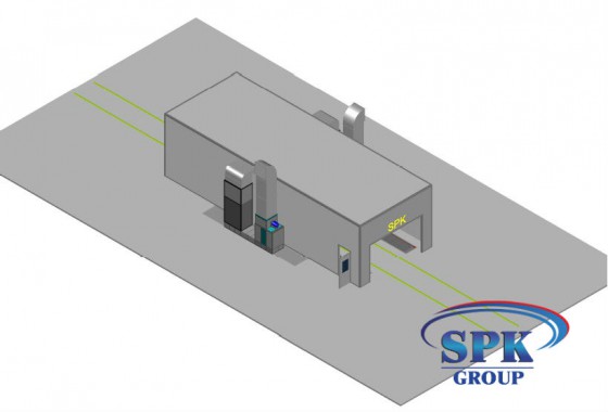 Окрасочно-сушильная камера для металлоконструкций SPK Италия