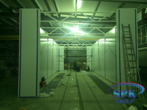 Окрасочно-сушильная камера для металлоконструкций SPK Италия