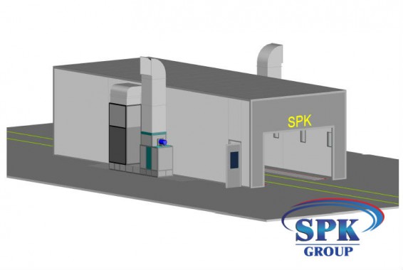 Окрасочно-сушильная камера для металлоконструкций SPK Италия