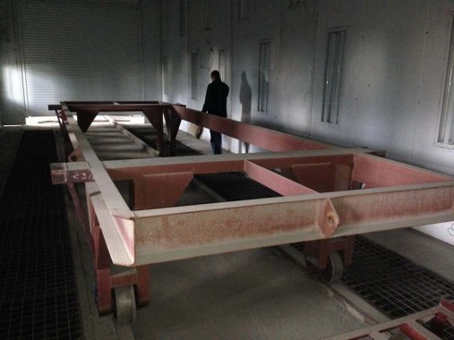 Покрасочно-сушильная и дробеструйная камера для РЖД