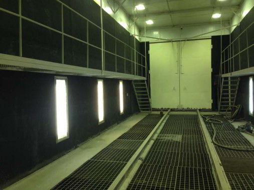 Покрасочно-сушильная и дробеструйная камера для РЖД