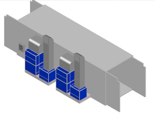 Модернизация покрасочно-сушильной камеры для военной техники SPK-25.5.6