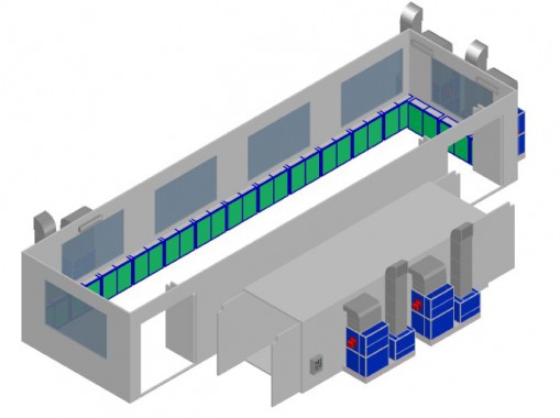 Модернизация покрасочно-сушильной камеры для военной техники SPK-25.5.6