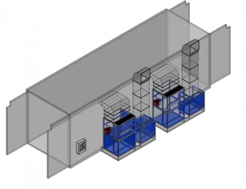 Модернизация покрасочно-сушильной камеры для военной техники SPK-25.5.6