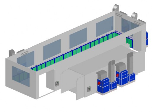 Модернизация покрасочно-сушильной камеры для военной техники SPK-25.5.6