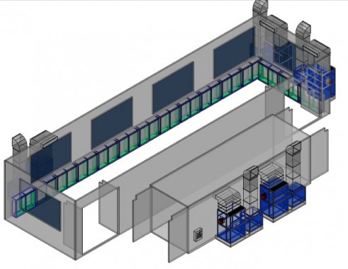 Модернизация покрасочно-сушильной камеры для военной техники SPK-25.5.6