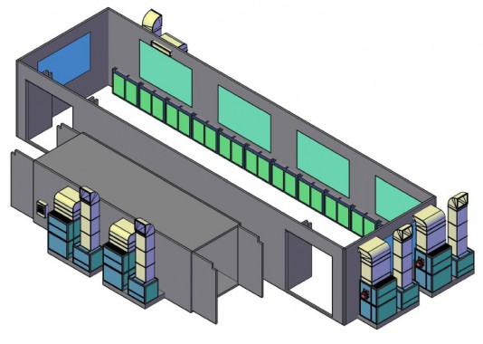 Модернизация покрасочно-сушильной камеры для военной техники SPK-25.5.6