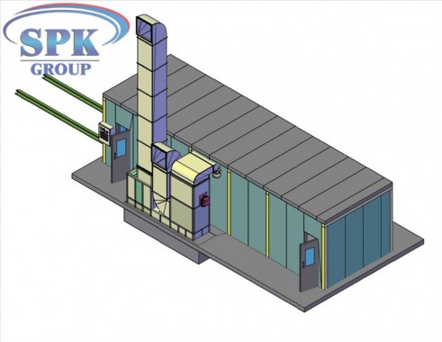 ОКРАСОЧНО-СУШИЛЬНАЯ КАМЕРА ТУПИКОВОГО ТИПА SPK-13.4.4
