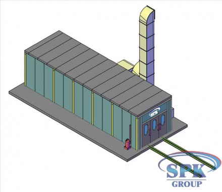 ОКРАСОЧНО-СУШИЛЬНАЯ КАМЕРА ТУПИКОВОГО ТИПА SPK-13.4.4