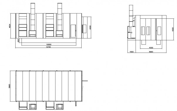 Окрасочно-сушильная камера для грузовиков SPK-12.6.5.