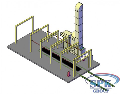 ОКРАСОЧНО-СУШИЛЬНАЯ КАМЕРА ТУПИКОВОГО ТИПА SPK-13.4.4