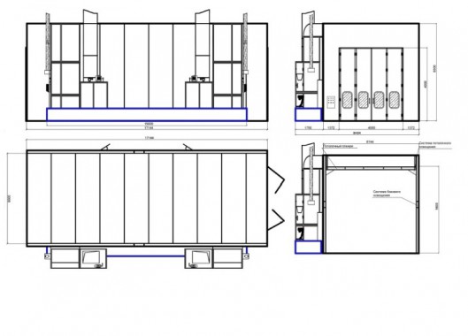 Малярная камера для грузовых автомобилей SPK-17.6.5