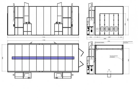 Малярная камера для грузовых автомобилей SPK-17.6.5