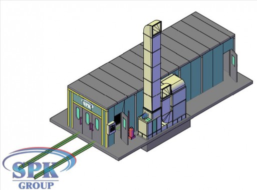 ОКРАСОЧНО-СУШИЛЬНАЯ КАМЕРА ТУПИКОВОГО ТИПА SPK-13.4.4