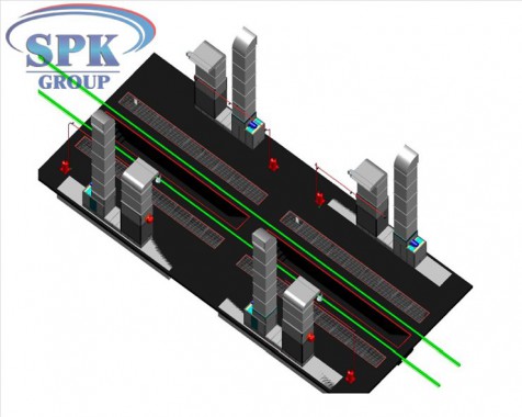 Проходная покрасочно-сушильная камера для сельскохозяйственной техники SPK-20.6.5