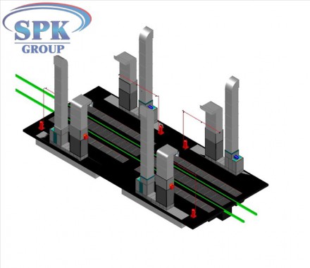 Проходная покрасочно-сушильная камера для сельскохозяйственной техники SPK-20.6.5