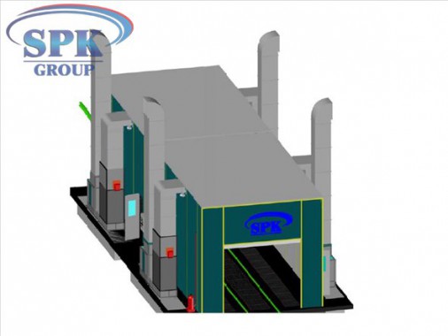 Проходная покрасочно-сушильная камера для сельскохозяйственной техники SPK-20.6.5
