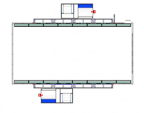 Покрасочно-сушильная камера для грузового транспорта SPK-12х5х5