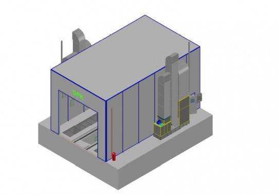 Промышленная подготовительная камера для спецтехники SPK-12.7.6