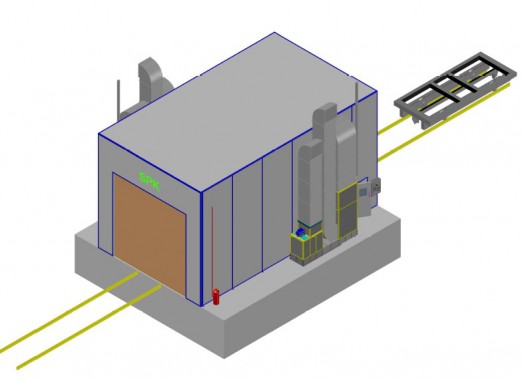 Промышленная подготовительная камера для спецтехники SPK-12.7.6