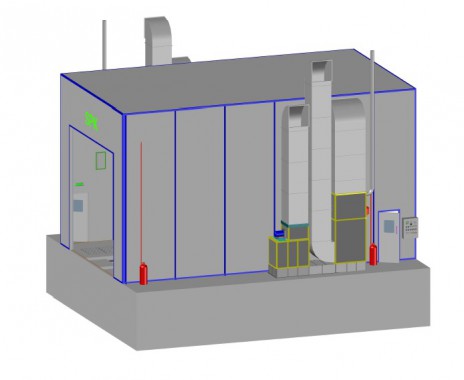 Промышленная подготовительная камера для спецтехники SPK-12.7.6