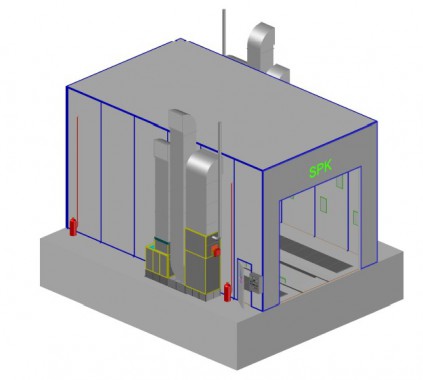Промышленная подготовительная камера для спецтехники SPK-12.7.6