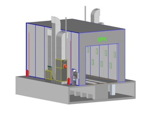 Промышленная подготовительная камера для спецтехники SPK-12.7.6