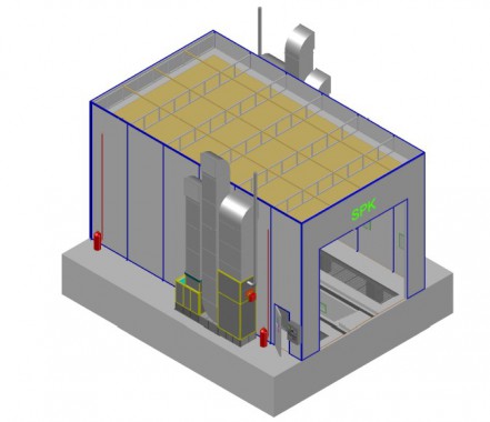 Промышленная подготовительная камера для спецтехники SPK-12.7.6