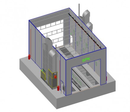 Промышленная подготовительная камера для спецтехники SPK-12.7.6