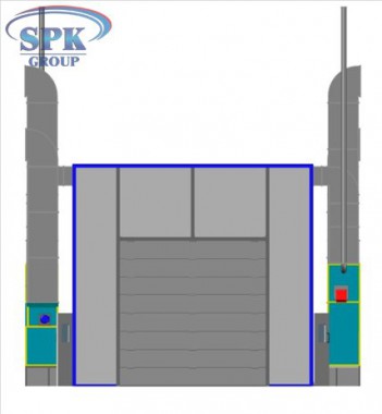 Проходная покрасочно-сушильная камера для троллейбусов SPK-22.6.5