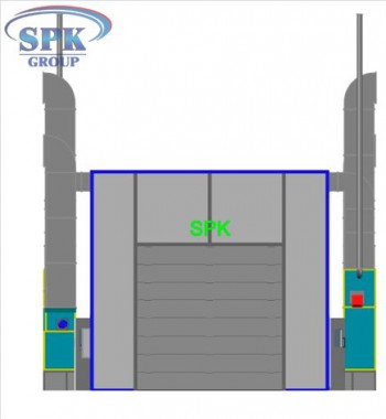 Проходная покрасочно-сушильная камера для троллейбусов SPK-22.6.5