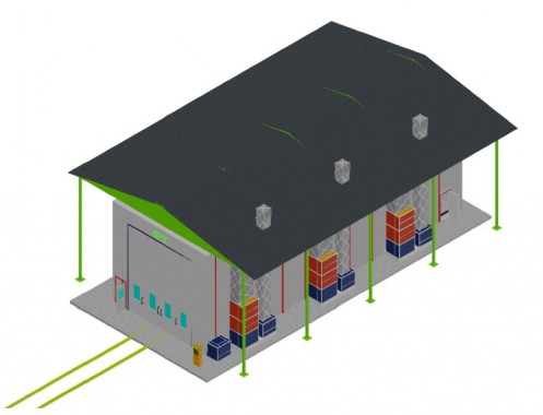 Покрасочно-сушильная камера для вагонов в уличном исполнении SPK 18.6.6