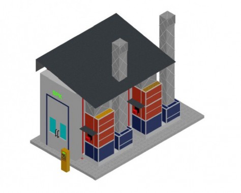 Подготовительная камера под навесом SPK-7.3.5