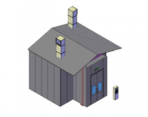 Подготовительная камера под навесом SPK-7.3.5