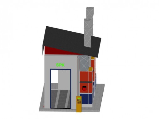 Подготовительная камера под навесом SPK-7.3.5