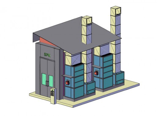Подготовительная камера под навесом SPK-7.3.5