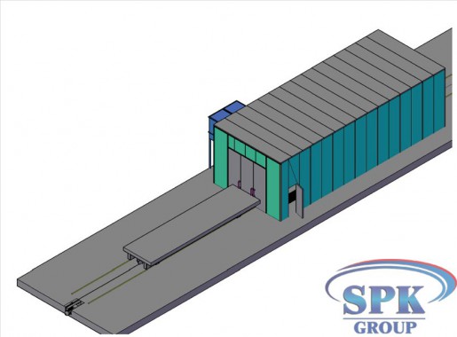 Окрасочно-сушильный комплекс для металлоконструкций проходного типа SPK-30.6.5