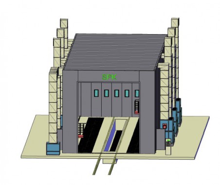 Покрасочно-сушильная камера уличной установки для цистерн SPK 24x8x7