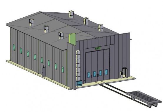 Покрасочно-сушильная камера уличной установки для цистерн SPK 24x8x7