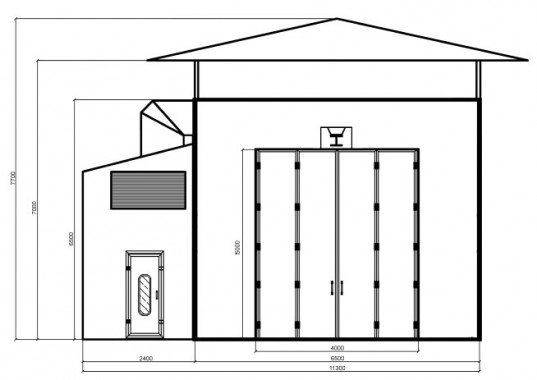 Камера окраски уличного типа совмещенная с дробеструйной SPK 36