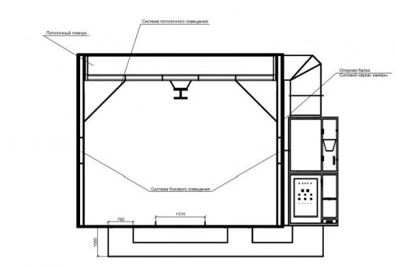 Камера окраски уличного типа совмещенная с дробеструйной SPK 36