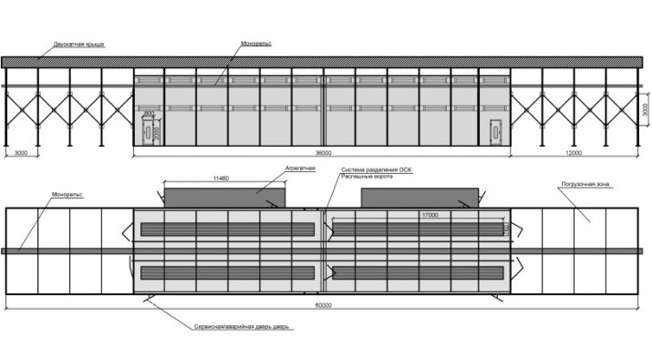 Камера окраски уличного типа совмещенная с дробеструйной SPK 36