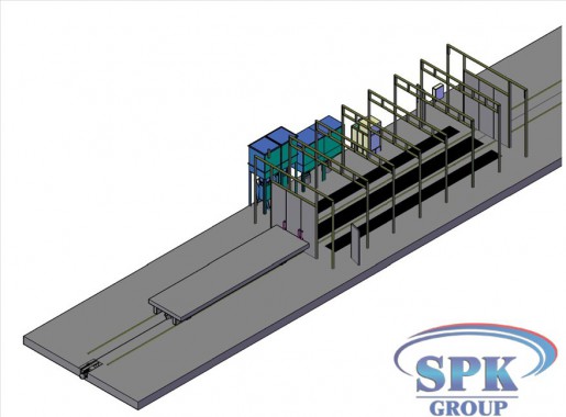 Окрасочно-сушильный комплекс для металлоконструкций проходного типа SPK-30.6.5