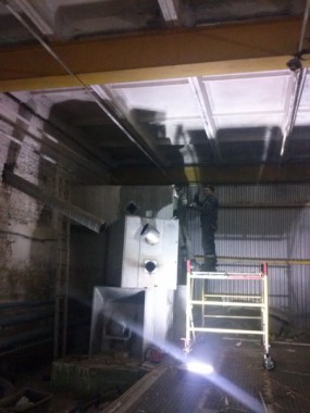 Демонтаж окрасочной камеры