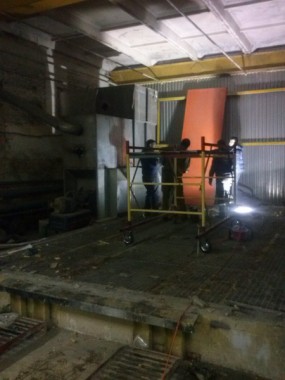 Демонтаж окрасочной камеры