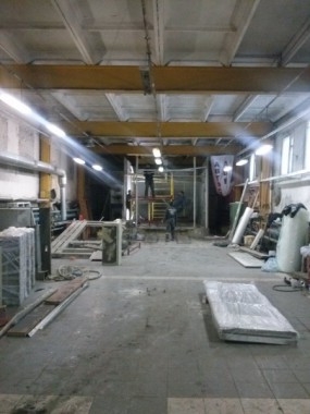 Демонтаж окрасочной камеры