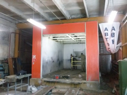 Демонтаж окрасочной камеры