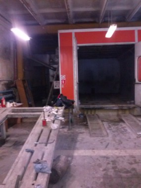 Демонтаж окрасочной камеры