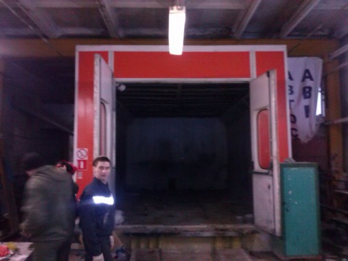 Демонтаж окрасочной камеры